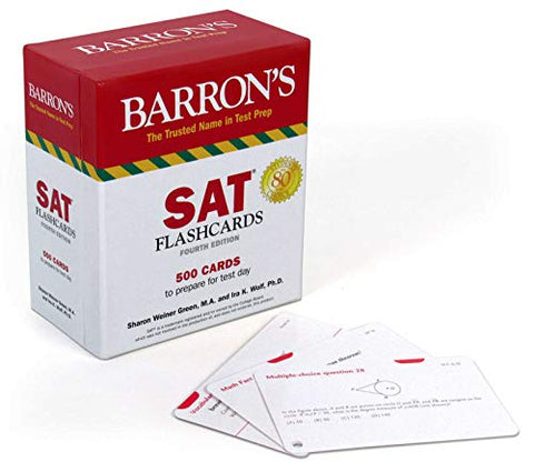 SAT Flashcards: 500 Cards to Prepare for Test Day (Barron's Test Prep)