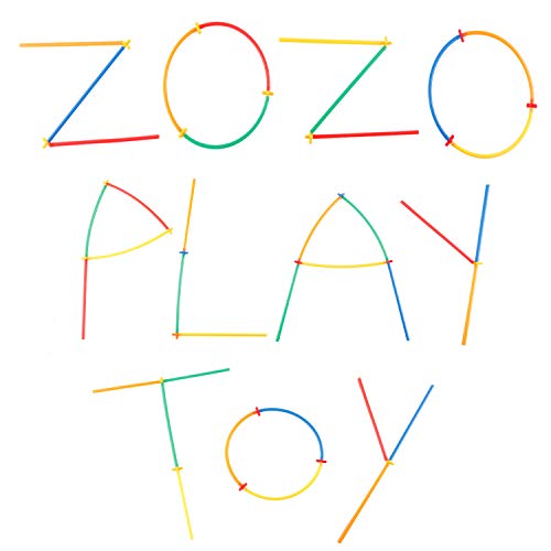 ZoZoplay Straw Constructor STEM Building Toys 400 Piece Straws and Connectors Building Sets Colorful Motor Skills Interlocking Plastic Engineering Toys Best Educational Toys Boy & Girl