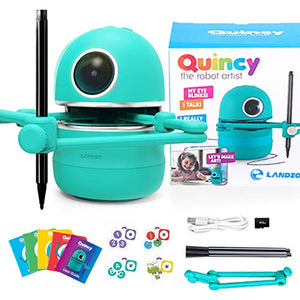 Angie The Educational Drawing Robot, STEM/STEAM Home Learning for Kids, Draw Count Spell Math and The Alphabet and Much More Toy Teacher for Children