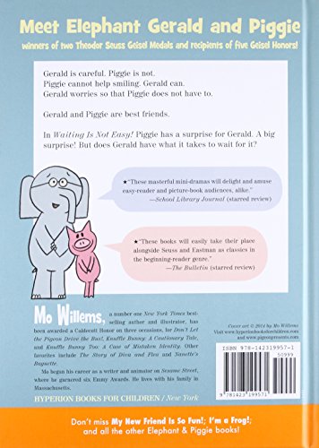 Waiting Is Not Easy! (An Elephant and Piggie Book)