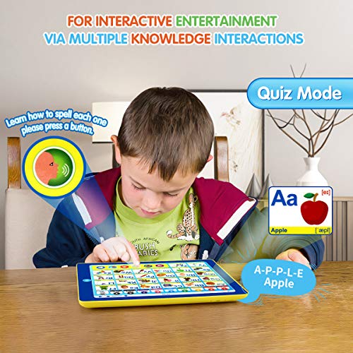 Learning Tablet with ABC/Words/Numbers/Color/Games/Music