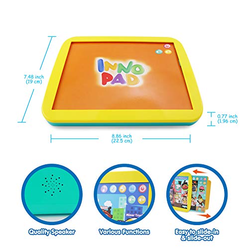 BEST LEARNING INNO PAD Smart Fun Lessons - Educational Tablet Toy to Learn Alphabet, Numbers, Colors, Shapes, Animals, Transportation, Time for Toddlers Ages 2 to 5 Years Old